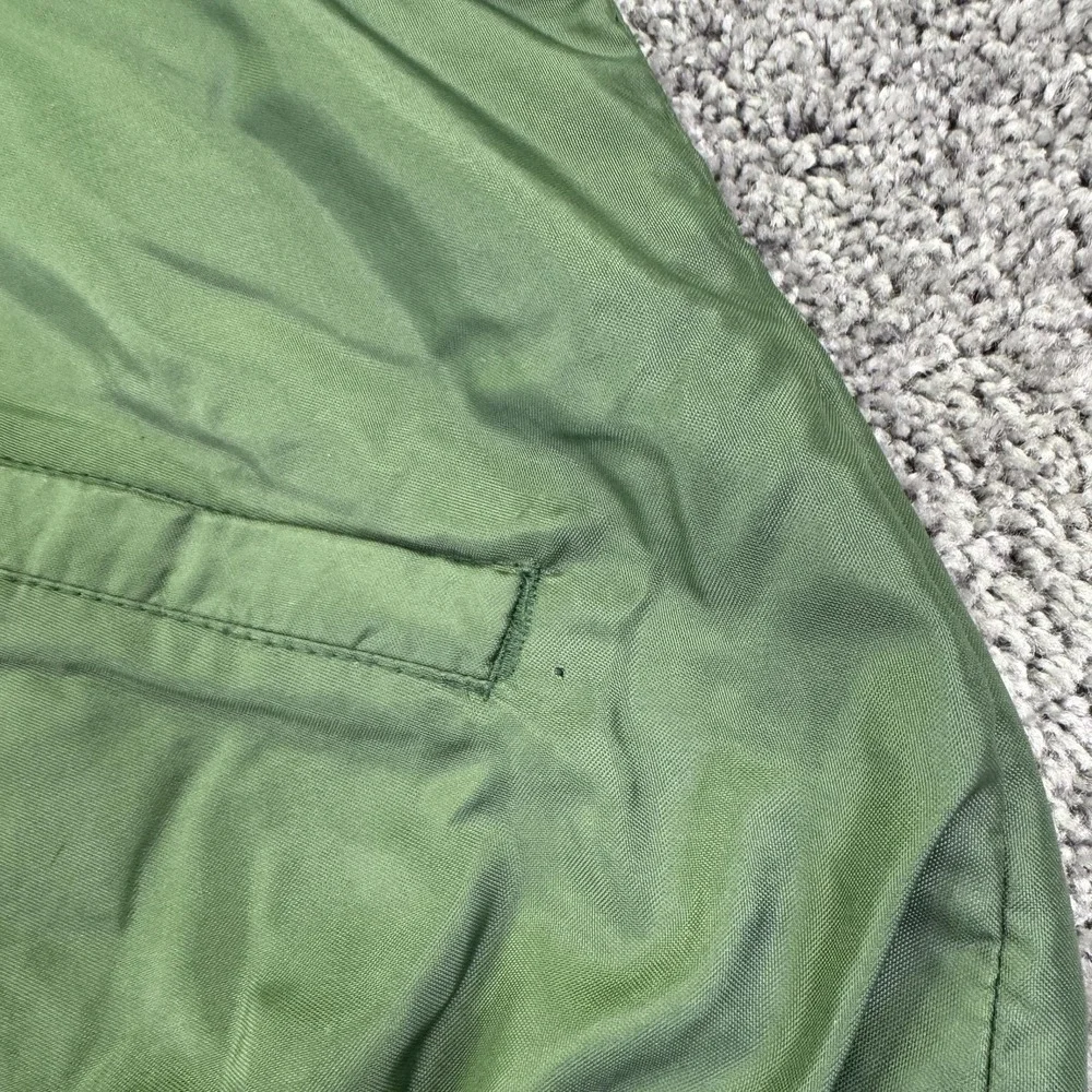 Vintage Steichens Jacket Mens M Green V Neck East Twins Baseball Windbreaker